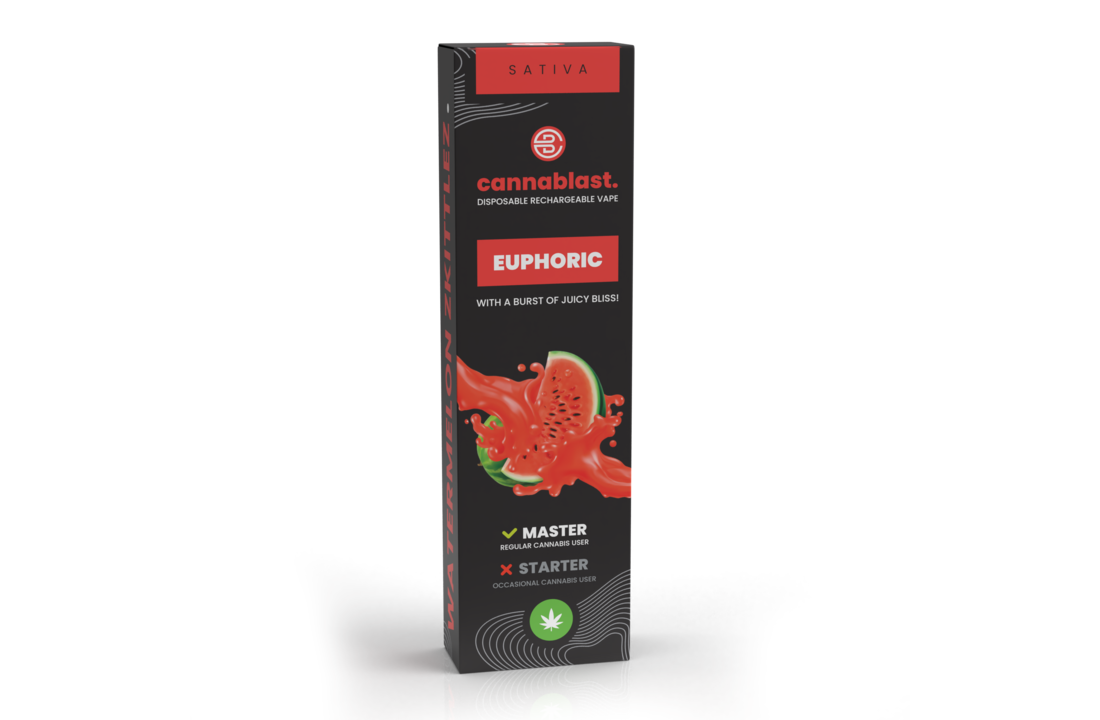 Cannablast Euphoric Watermelon Zkittlez Vape - 1ml